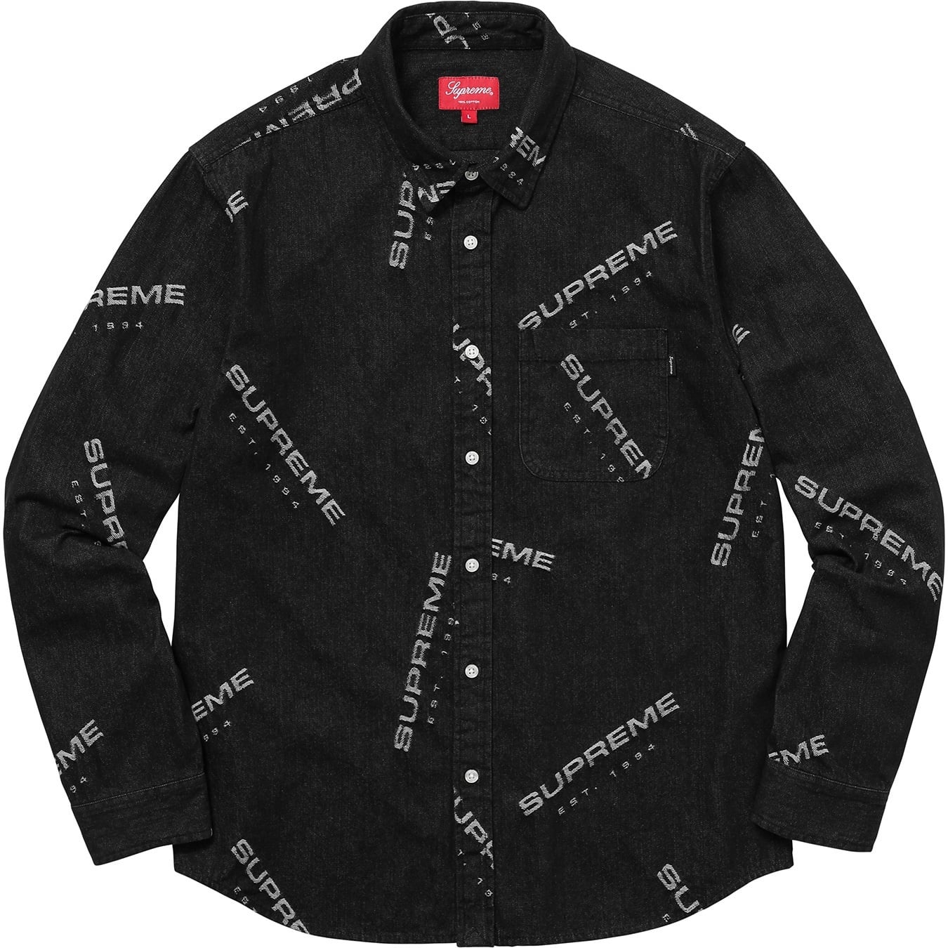 Jacquard Denim Shirt view 7